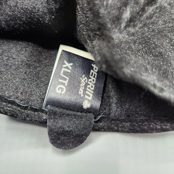 Perrin Paris Men's Black Leather Gloves Wrist Length Lined Lot of 2 M/L Fit - Picture 3 of 12